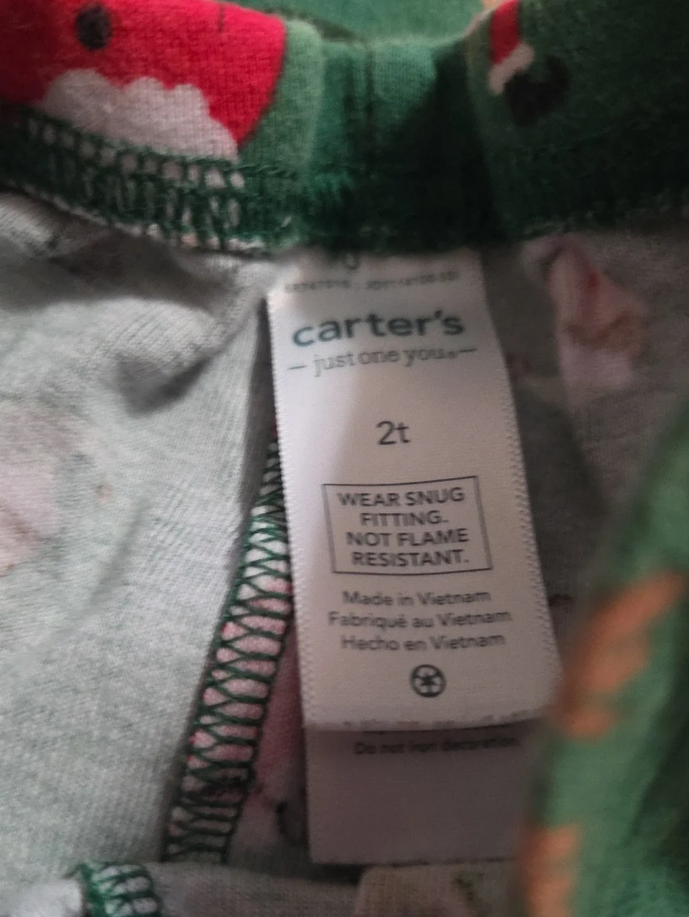 CARTERS 2PC CHRISTMAS PAJAMAS